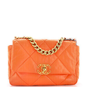Chanel Medium 19 Flap Bag Quilted Leather